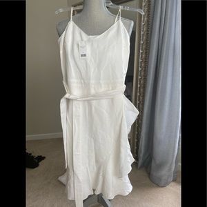 Banana republic linen white dress new